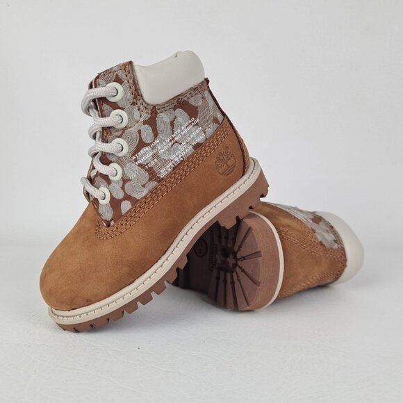 Timberland 6In Classic TODDLER Casual Boots Outdoors Wheat Leather SZ 5C - Picture 8 of 10